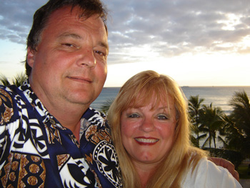 Charles and Peggy, owners of Wave Shoppe Hawaiian Shirts