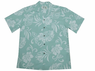 KY's Green Aloha Hibiscus Shirt